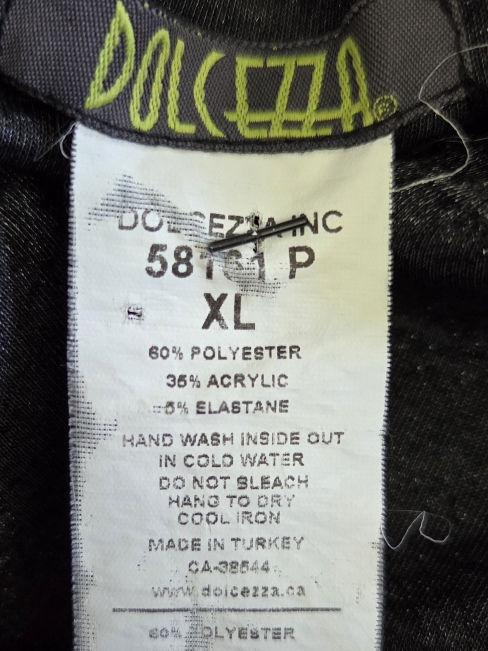 Dolcezza Textured Open-Front Black & Gray Bouclé Jacket Size XL - Picture 5 of 5